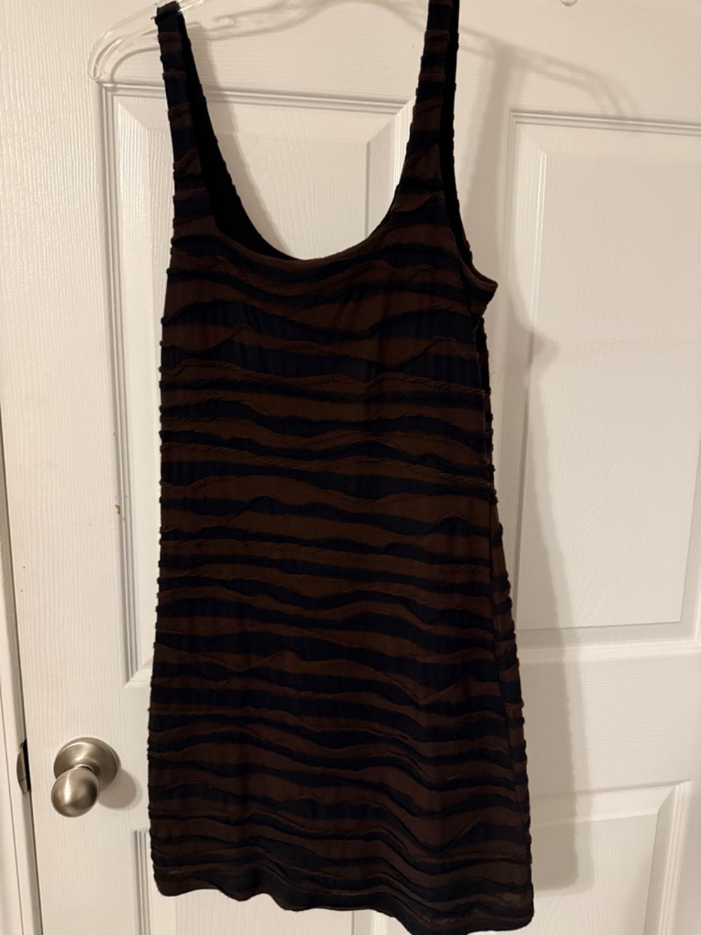 Women’s Free People Brown and Black Striped Tank Dress